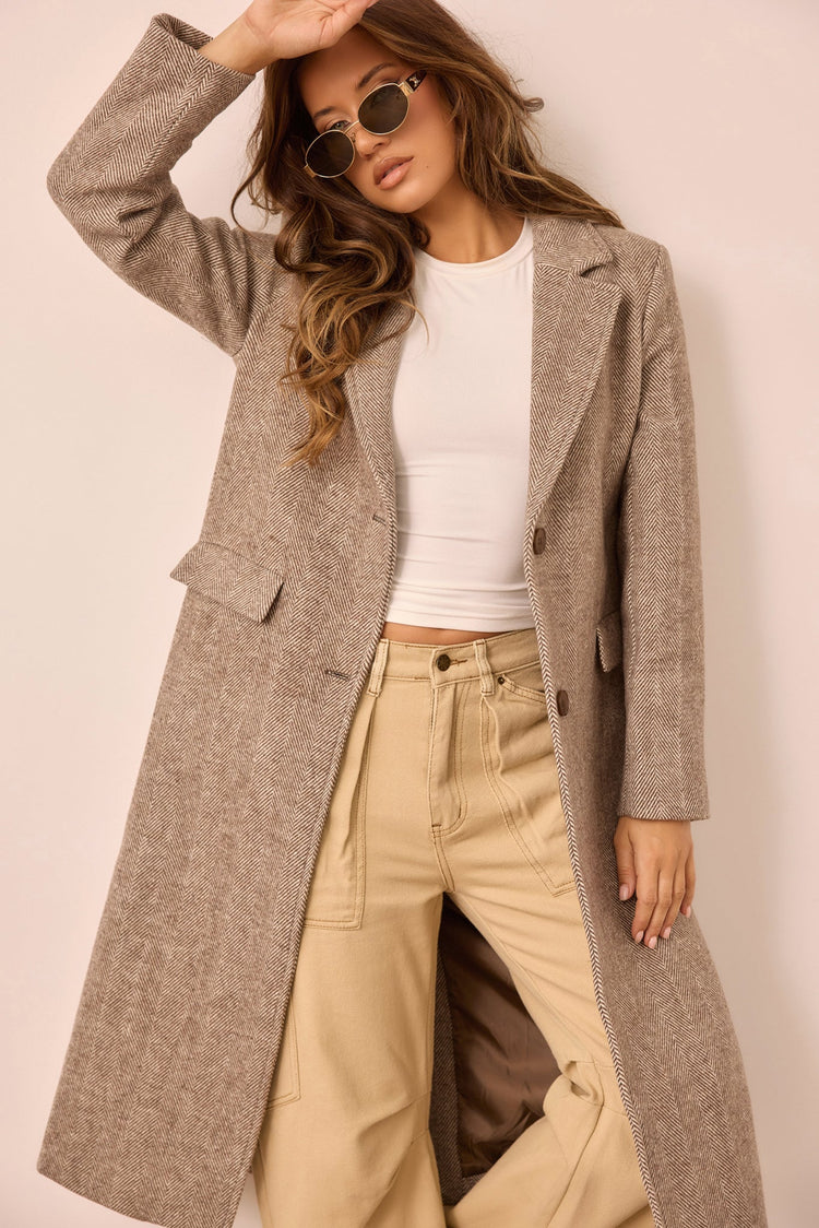 Lizzie Coat - Chocolate for women