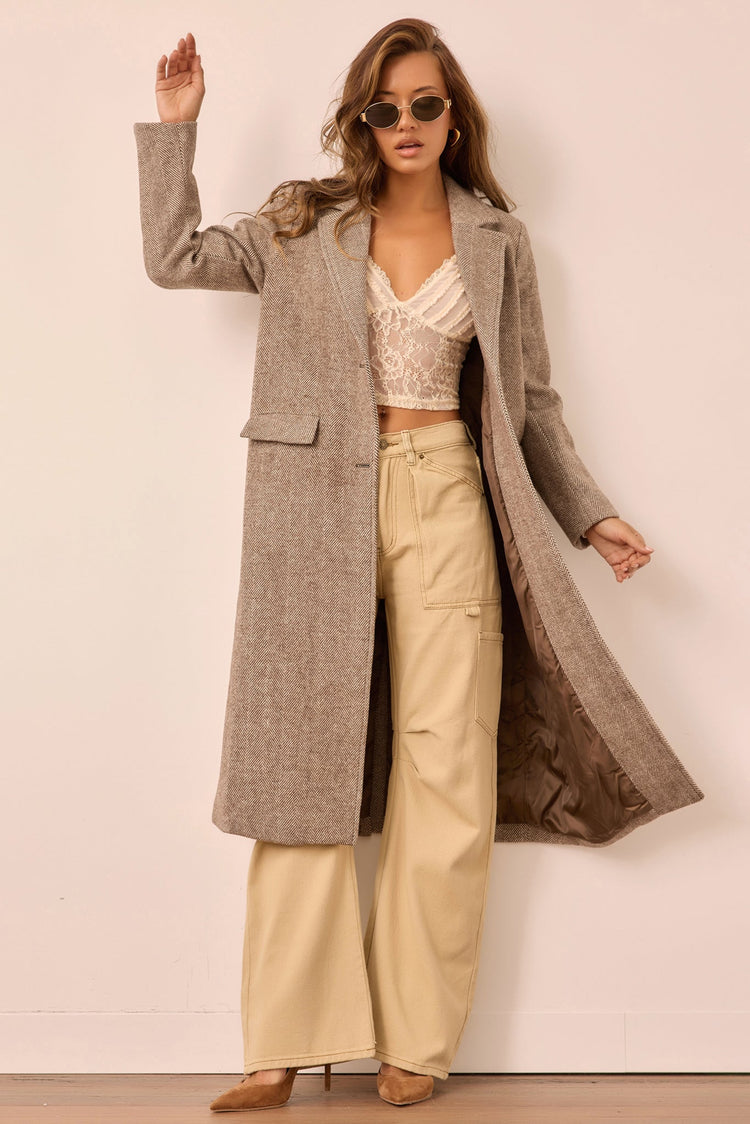 Lizzie Coat - Chocolate for women