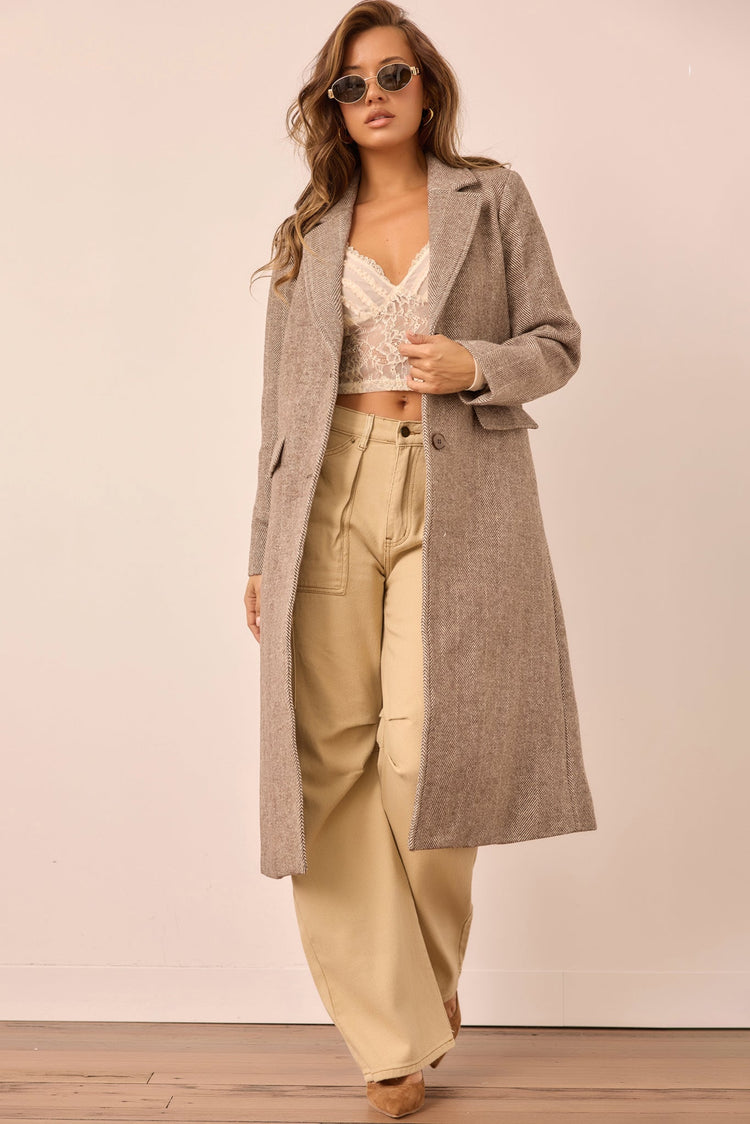 Lizzie Coat - Chocolate for women