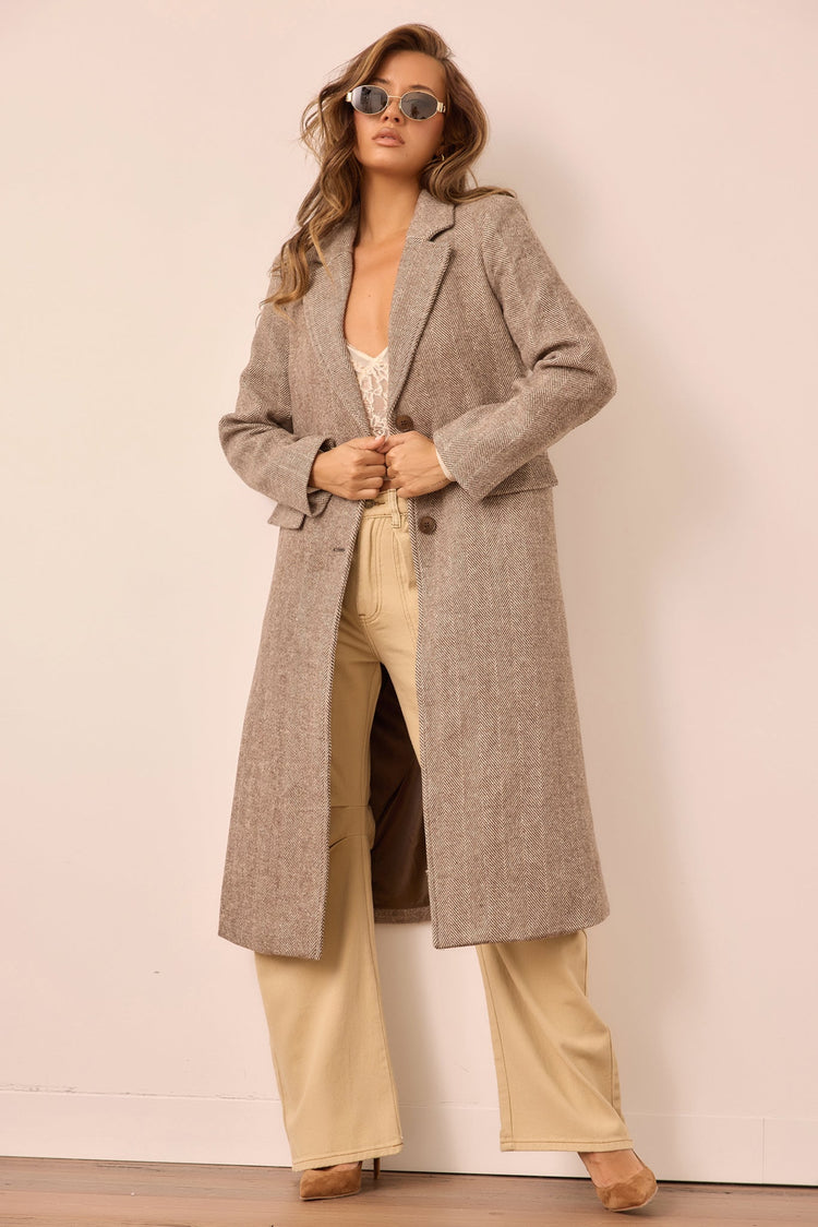 Lizzie Coat - Chocolate for women