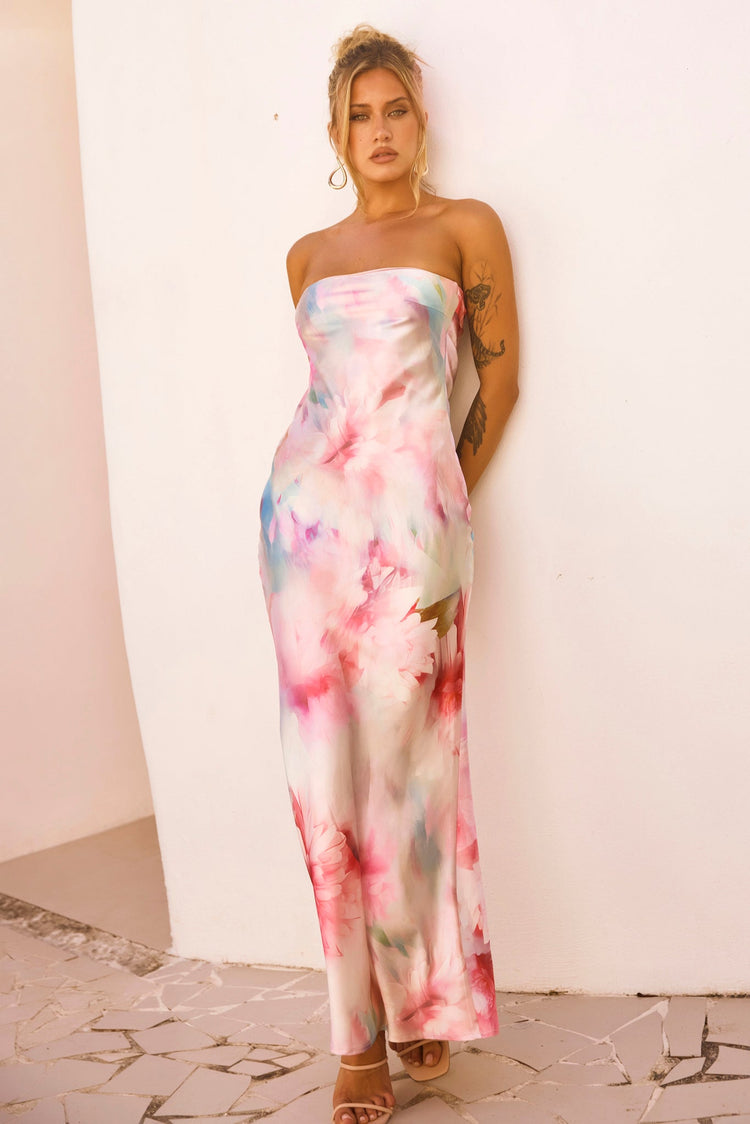 Long Love Maxi Dress - Pink Multi for women