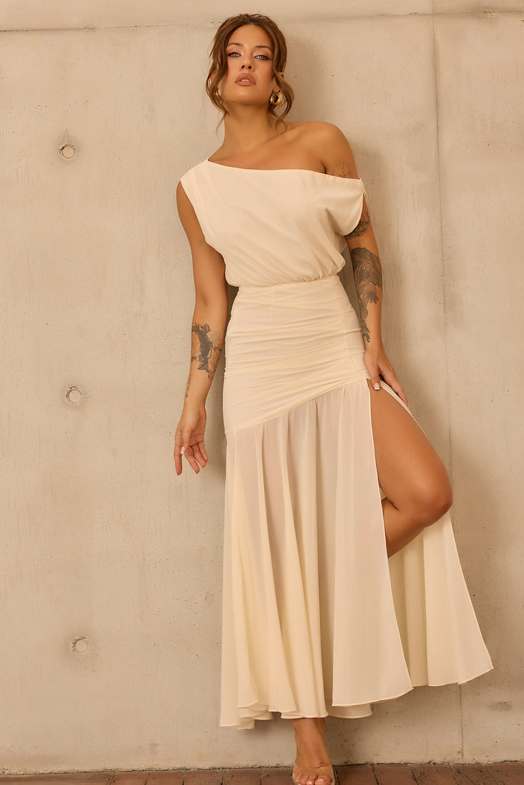 Love Gianni Chiffon Maxi Dress - Ivory for women