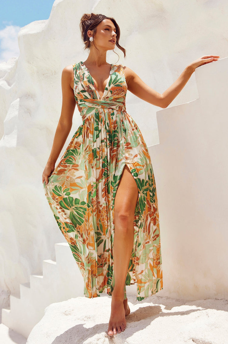 Love Language Maxi Dress - Green for women