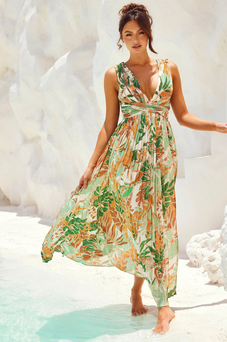 Love Language Maxi Dress - Green for women