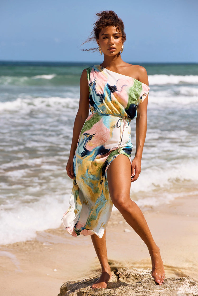 Love Notes Midi Dress - Multi for women