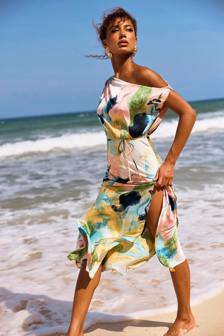 Love Notes Midi Dress - Multi for women