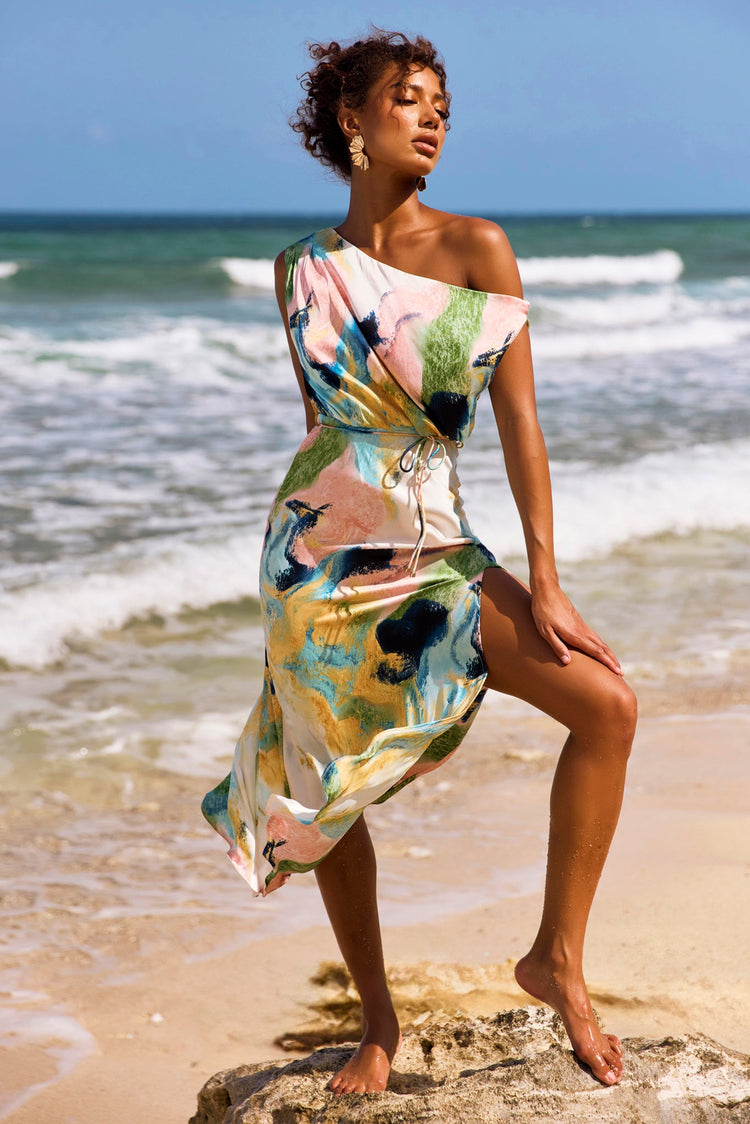 Love Notes Midi Dress - Multi for women