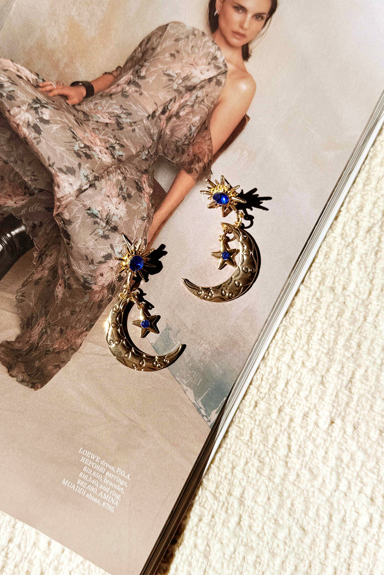 Lover’s Constellation Earrings - Blue for women