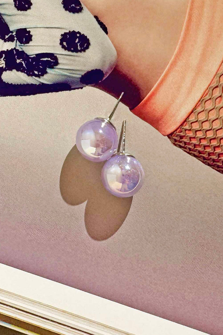 Lunar Glow Earrings - Purple for women
