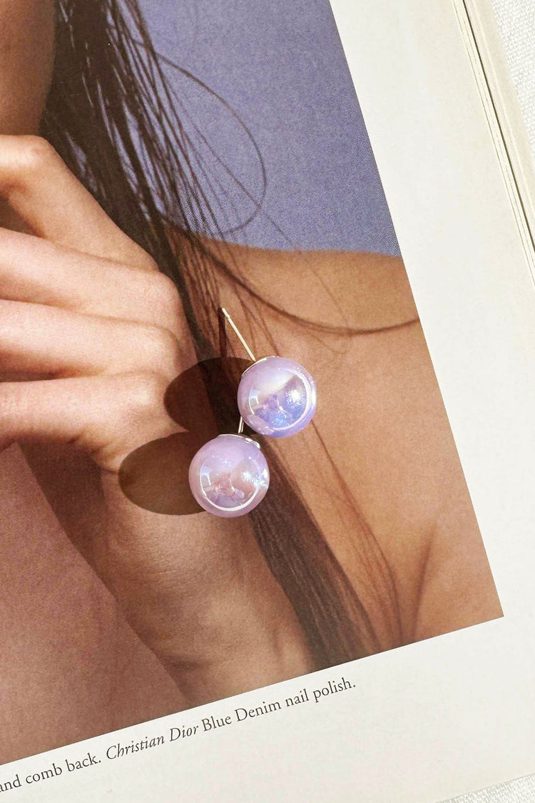 Lunar Glow Earrings - Purple for women