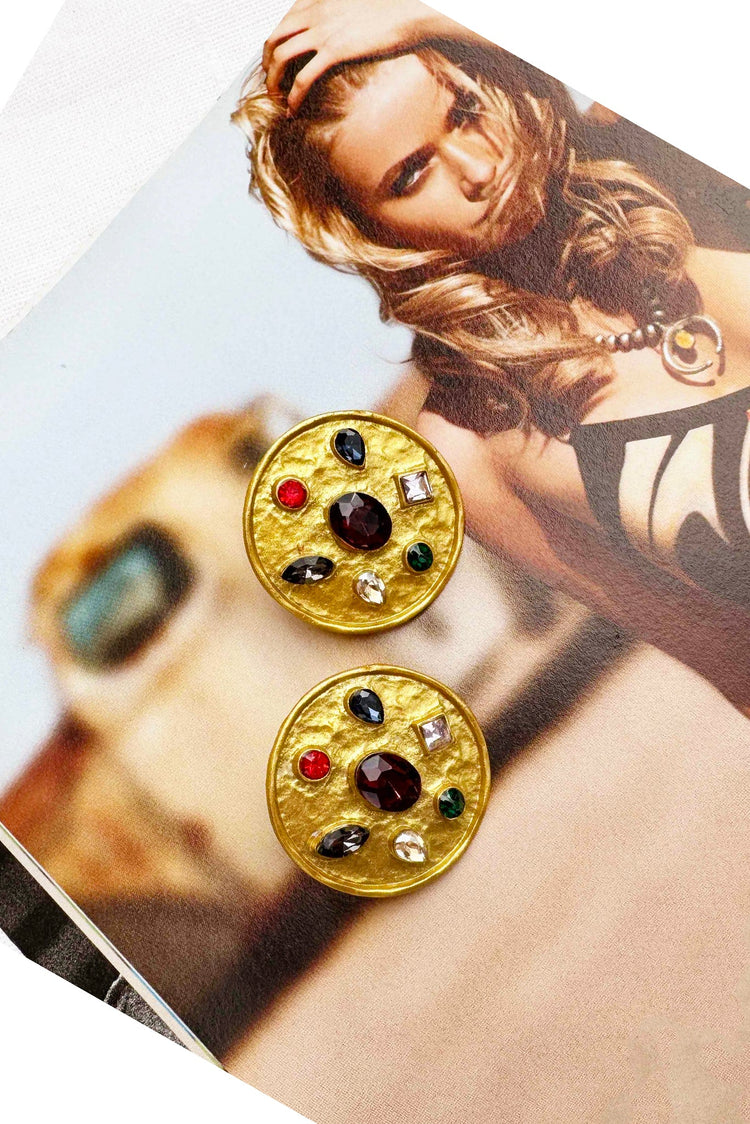Martini Stud Earrings - Gold for women