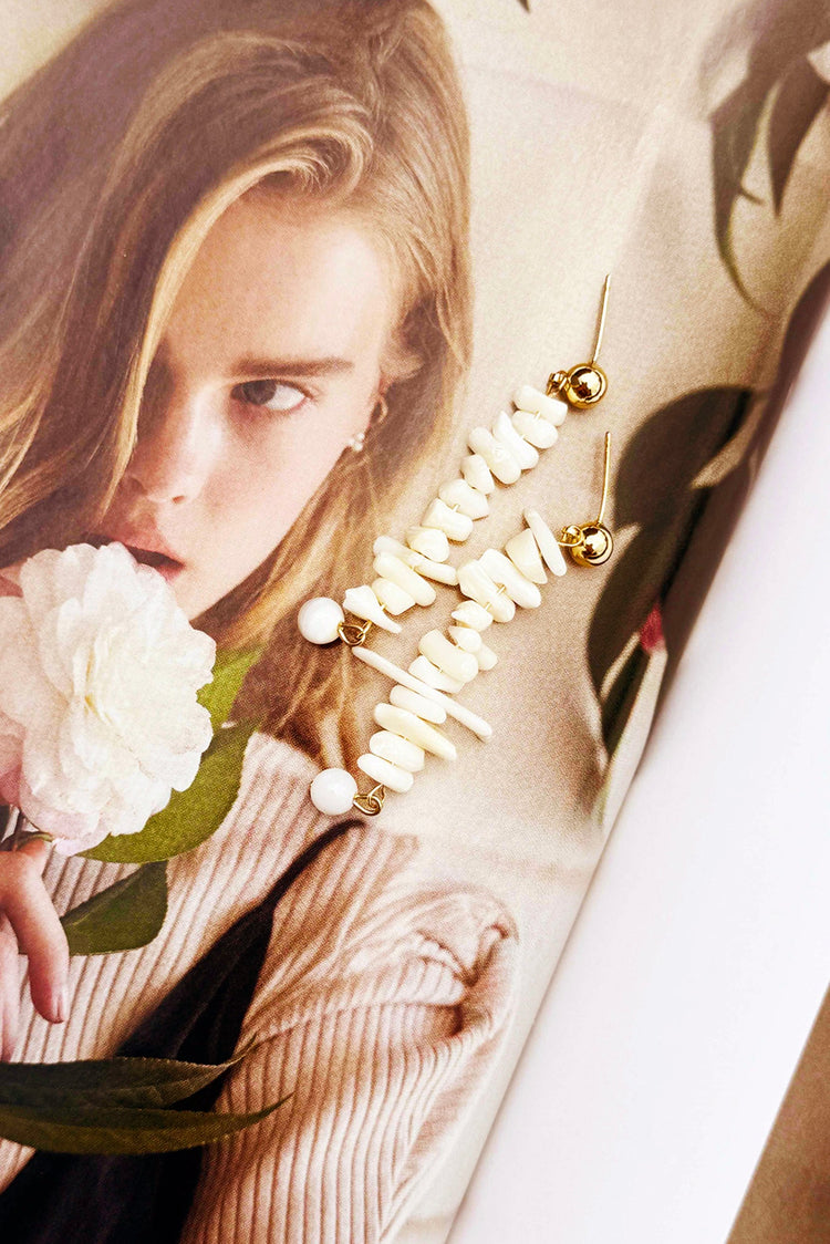 Matilda Earrings - White for women