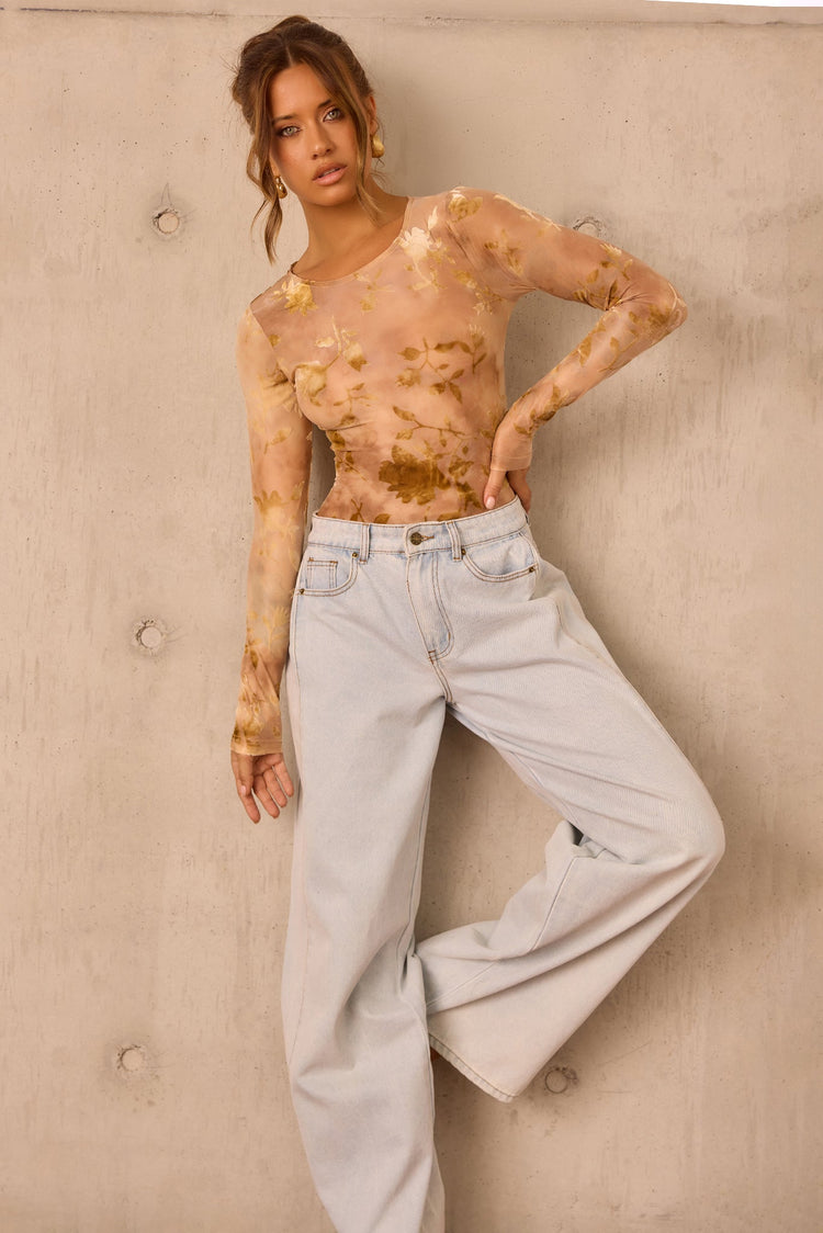 Monroe Vintage Denim Jeans - Light Blue for women