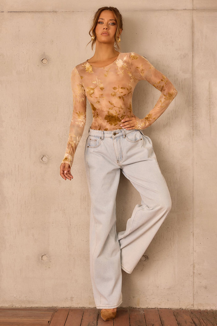 Monroe Vintage Denim Jeans - Light Blue for women