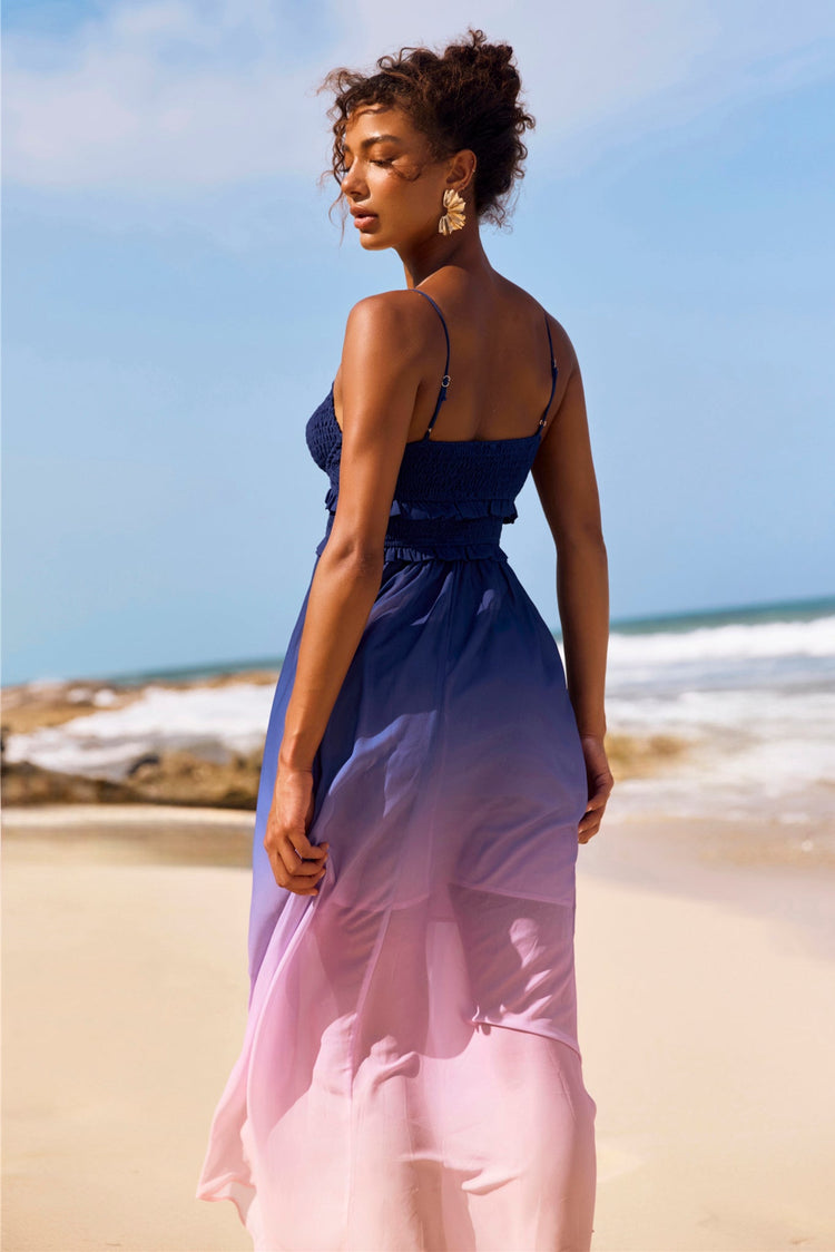 Moonscapes Maxi Dress - Pink Multi for women