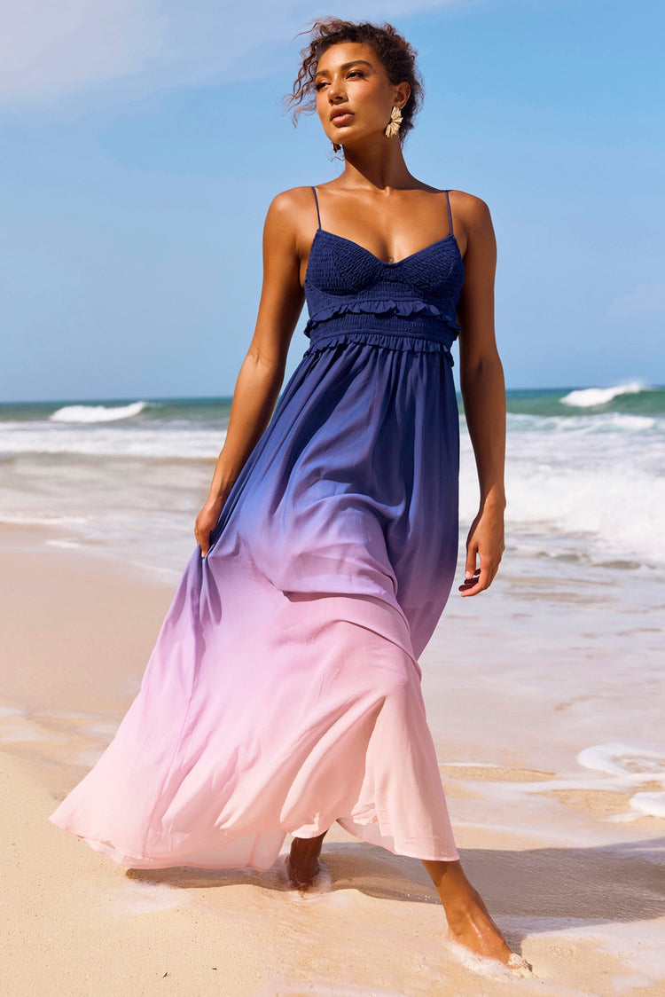 Moonscapes Maxi Dress - Pink Multi for women