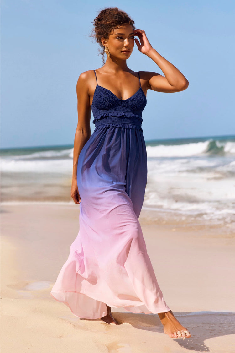 Moonscapes Maxi Dress - Pink Multi for women