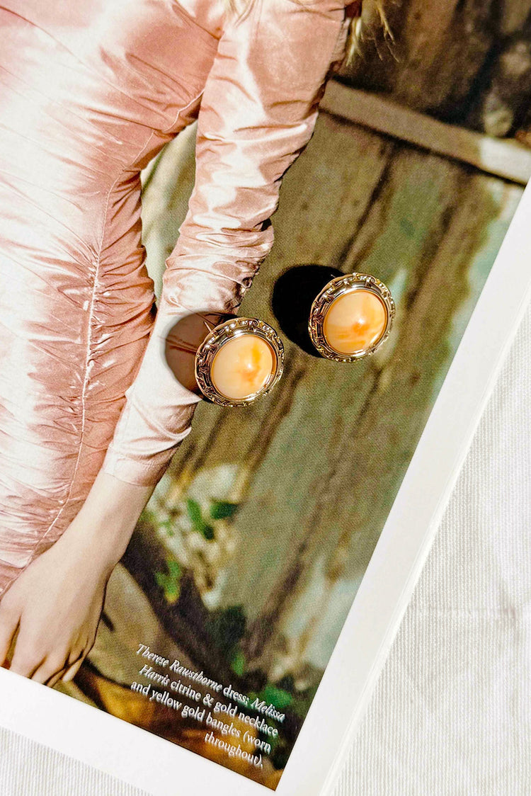 More Than Looks Earrings - Peach for women