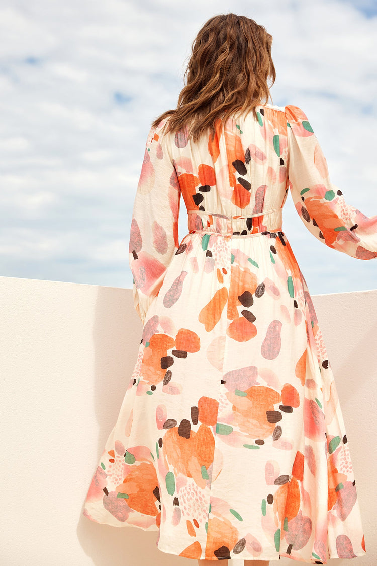 Most Wanted Midi Dress - Orange for women