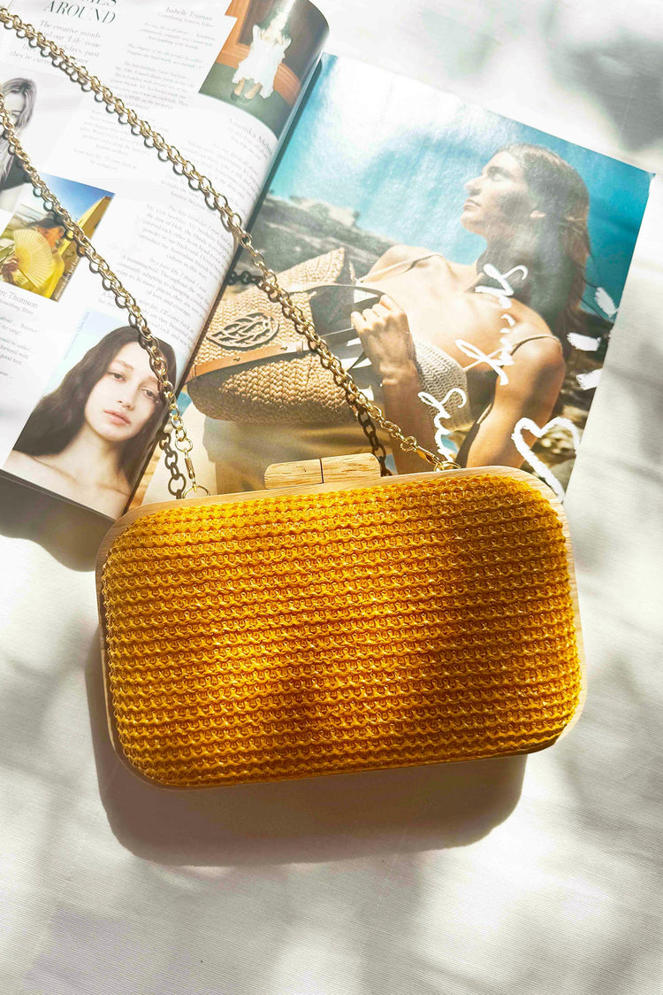 Nora Clutch Bag - Mango for women