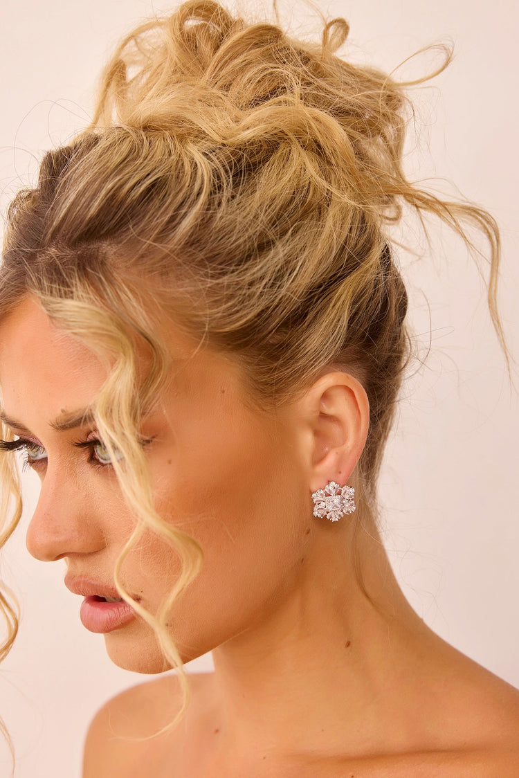 One And One Earrings - Silver for women