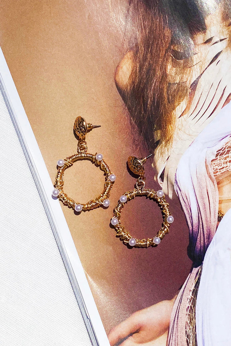 One For You Ear Hoops - White Gold for women