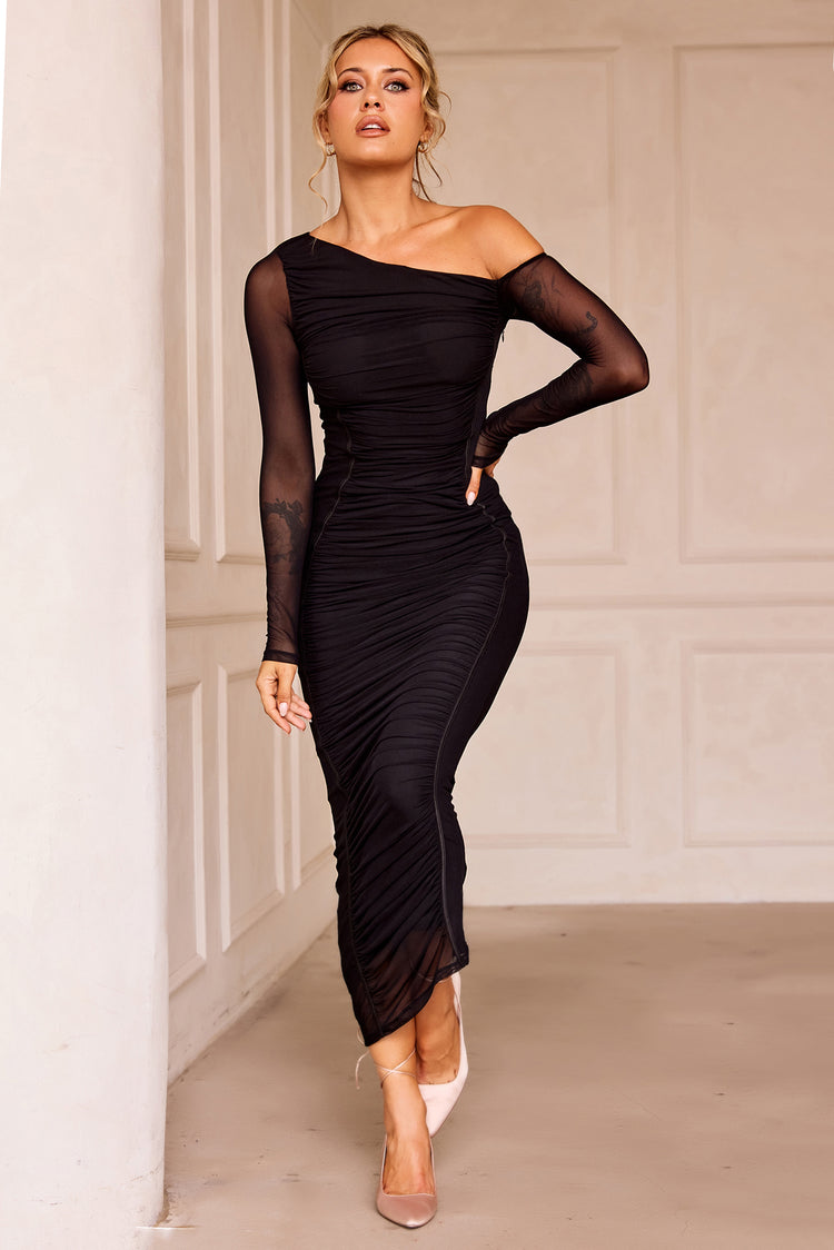 One More Serve Maxi Dress - Black for women