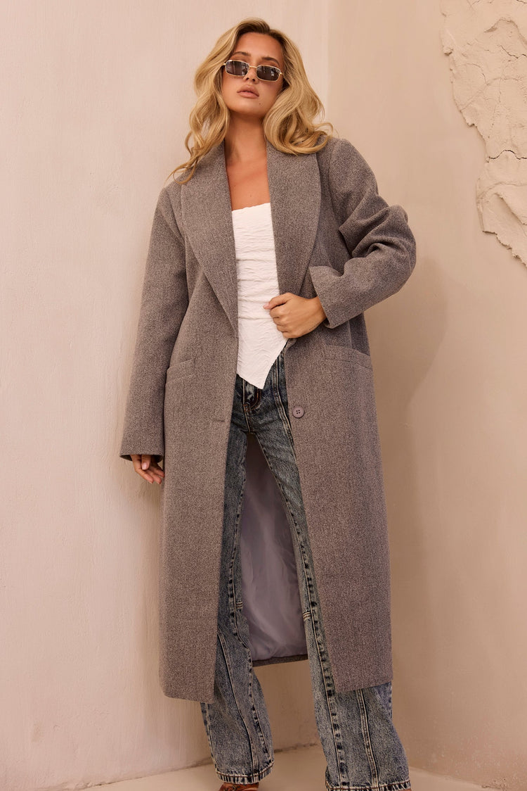 Opal Swing Coat - Grey for women
