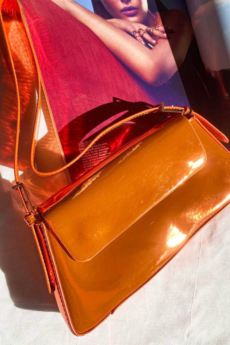 Over And Out Baguette Bag - Neon Orange for women