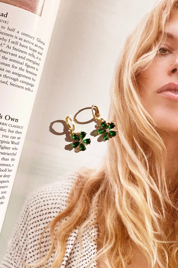 Painted Promises Earrings - Green for women