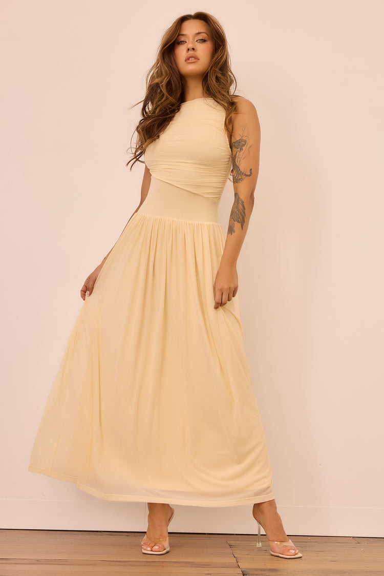 Painters Garden Maxi Dress - Ivory for women