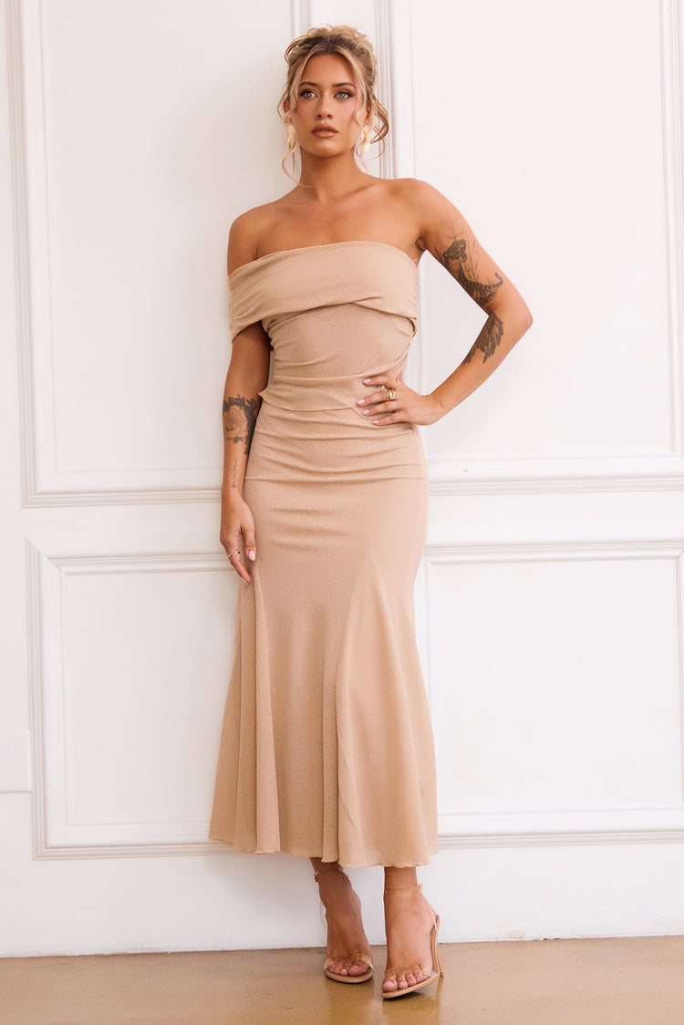 Picture Perfect Maxi Skirt - Tan for women