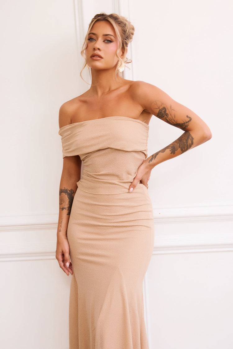 Picture Perfect Top - Tan for women