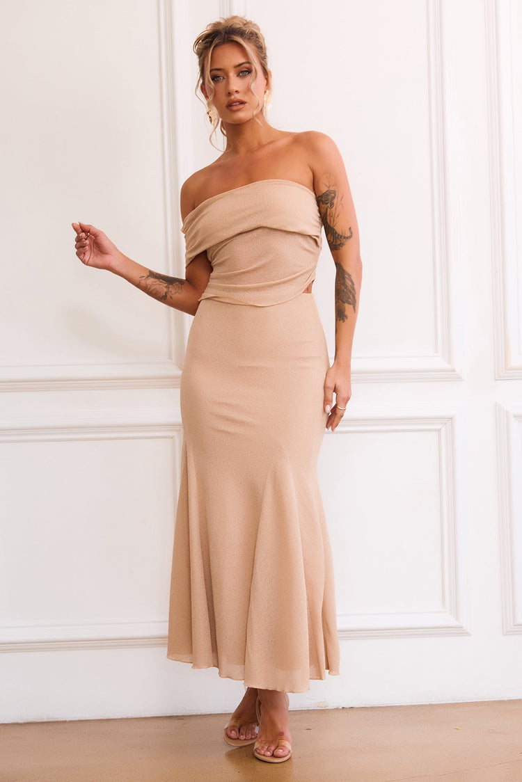 Picture Perfect Top - Tan for women