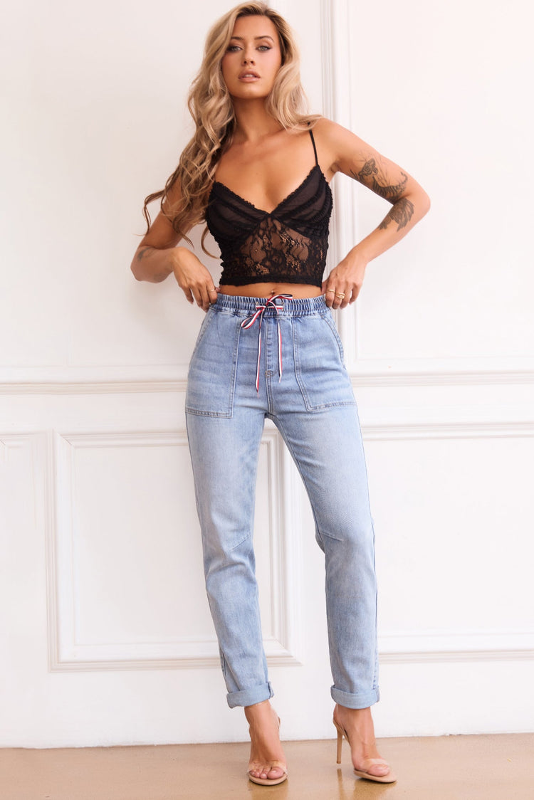 Pretty Lies Jeans - Blue for women