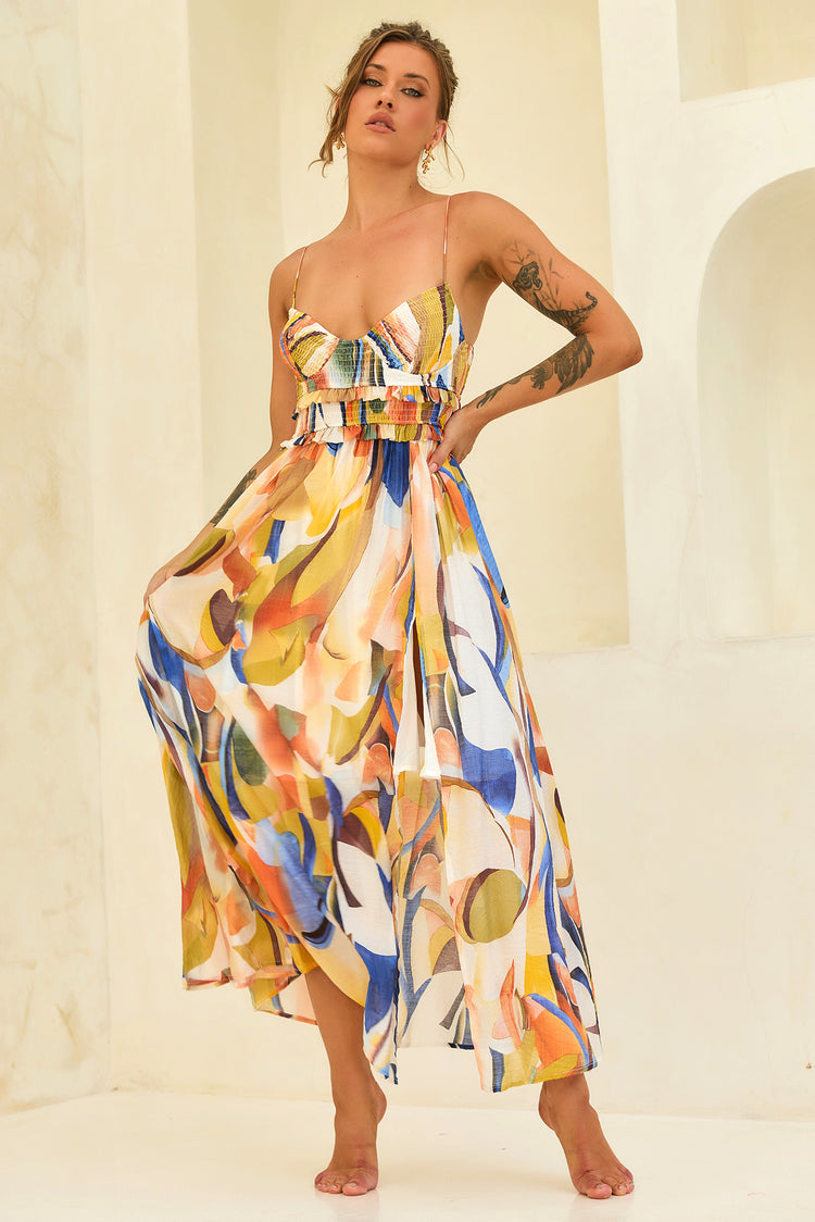Radiance Maxi Dress - Blue Multi for women