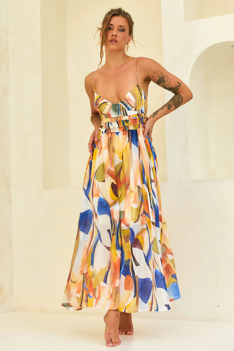 Radiance Maxi Dress - Blue Multi for women