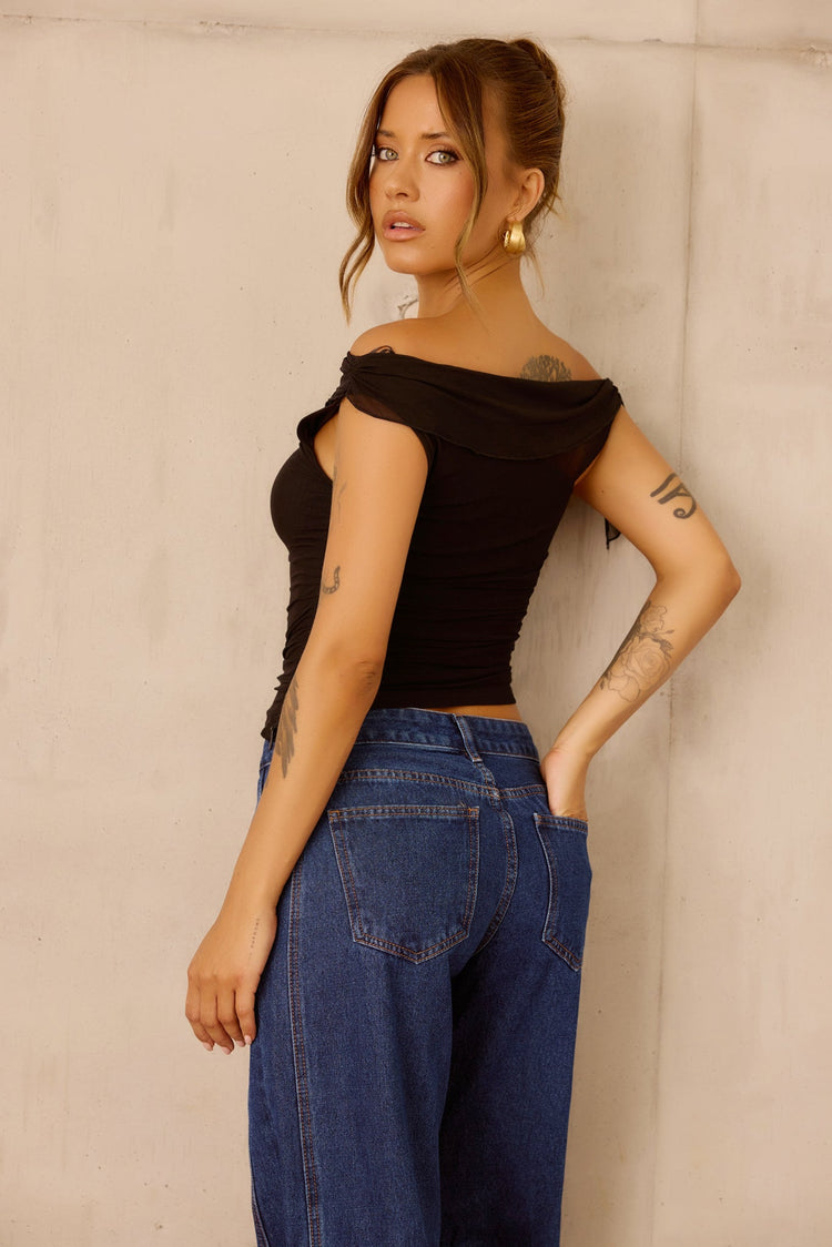 Real Deal Mesh Top - Black for women