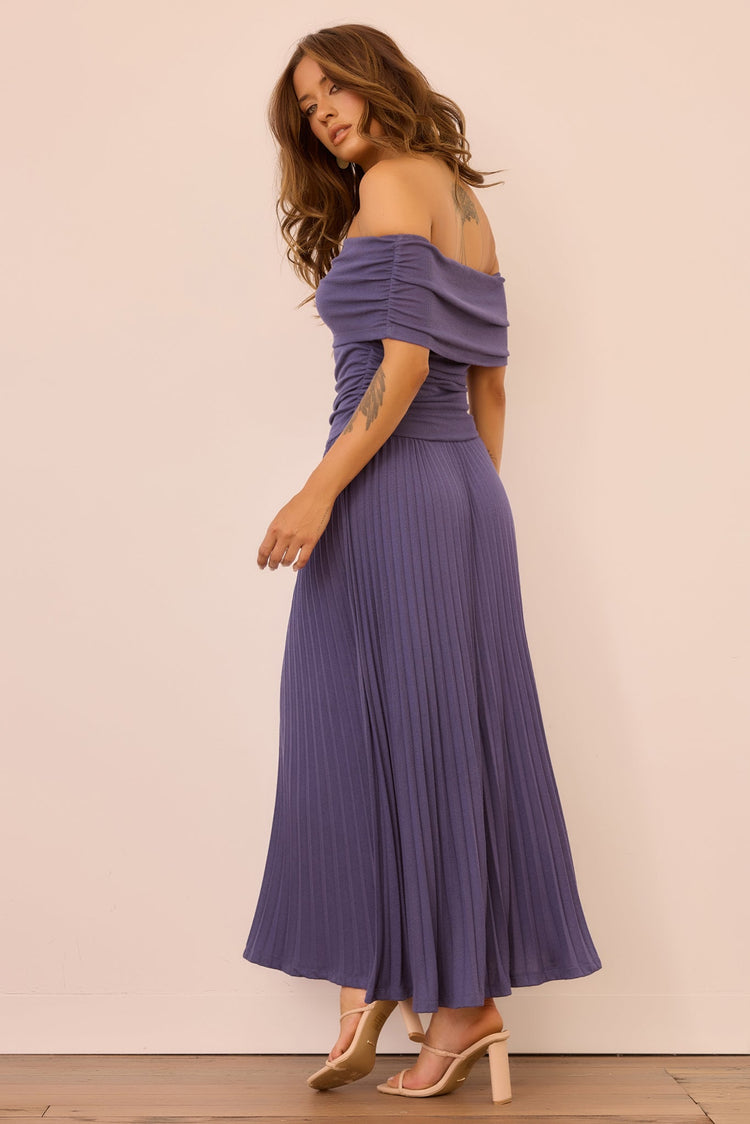 Refined Edge Jersey Maxi Dress - Midnight Blue for women