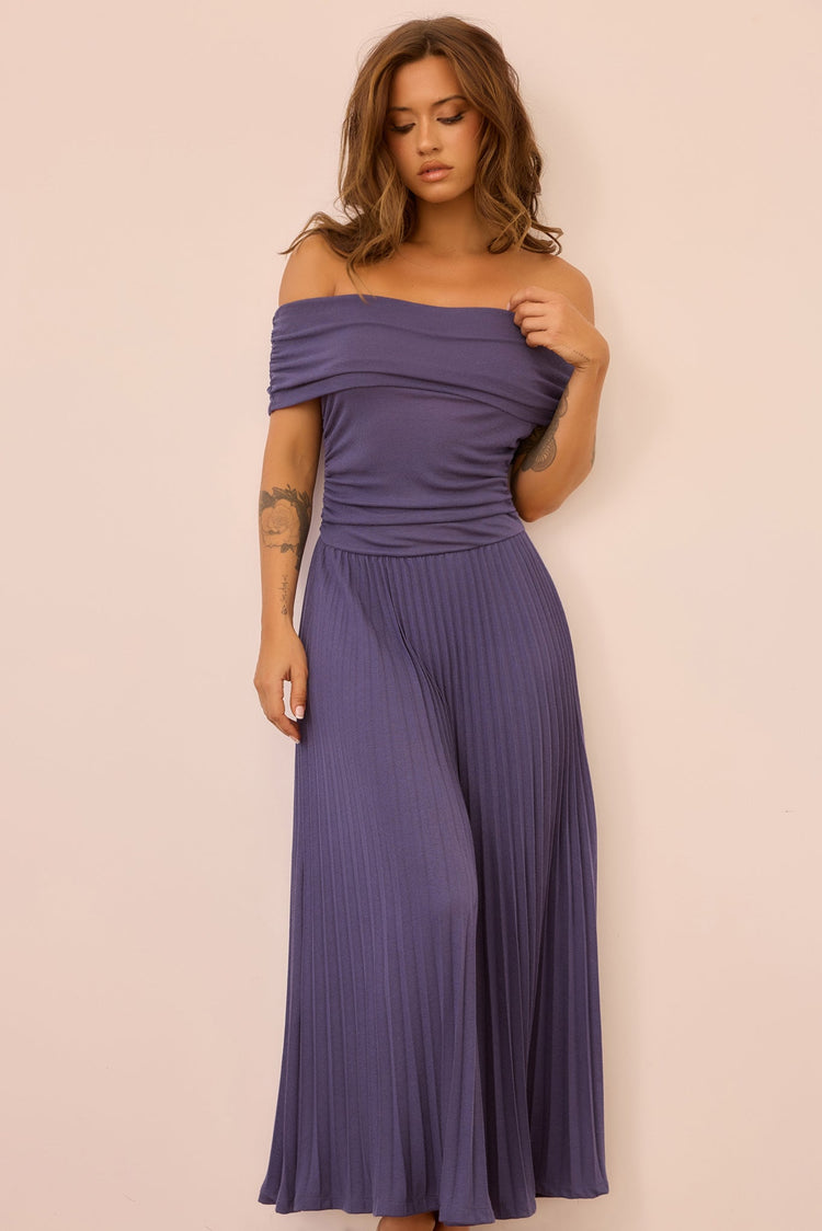 Refined Edge Jersey Maxi Dress - Midnight Blue for women