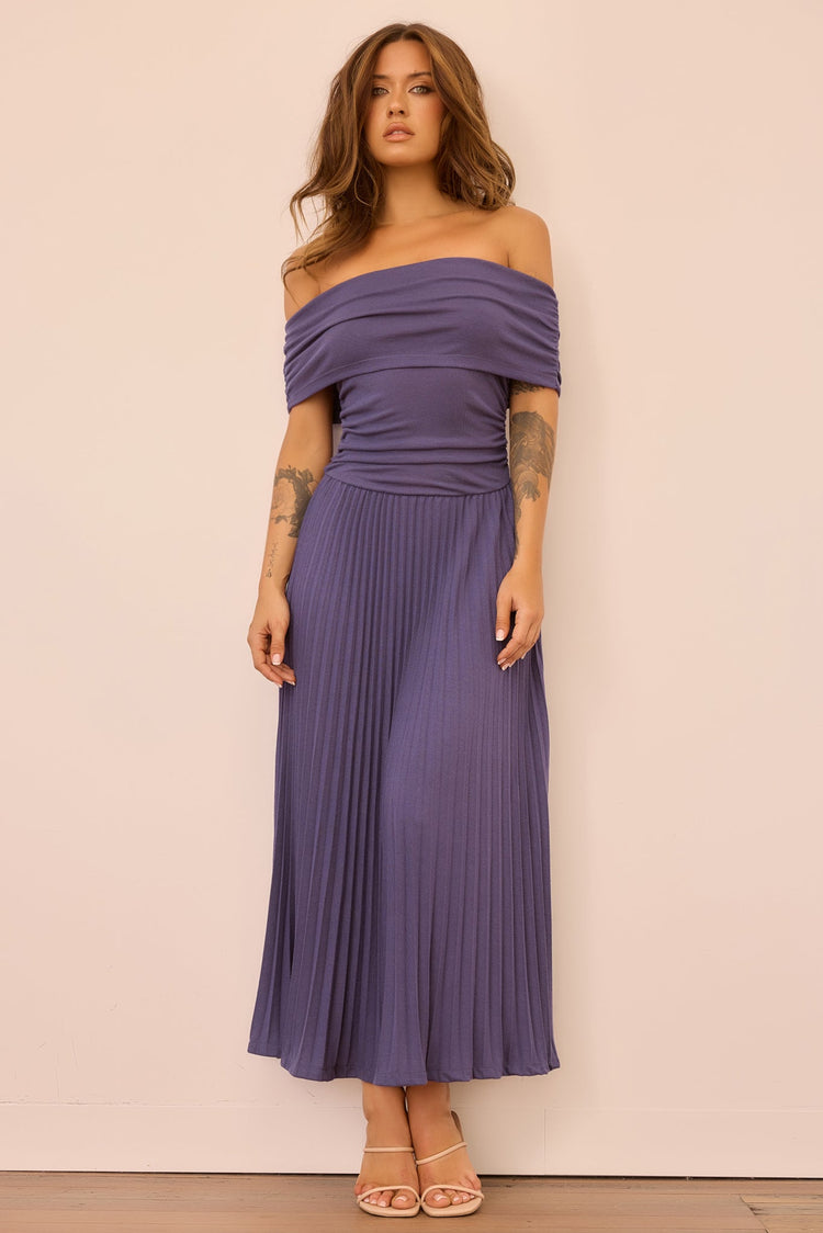 Refined Edge Jersey Maxi Dress - Midnight Blue for women