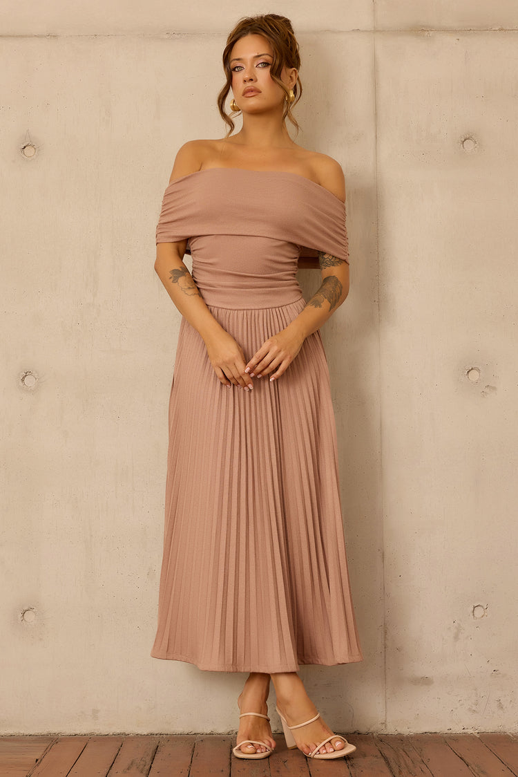 Refined Edge Jersey Maxi Dress - Mocha for women