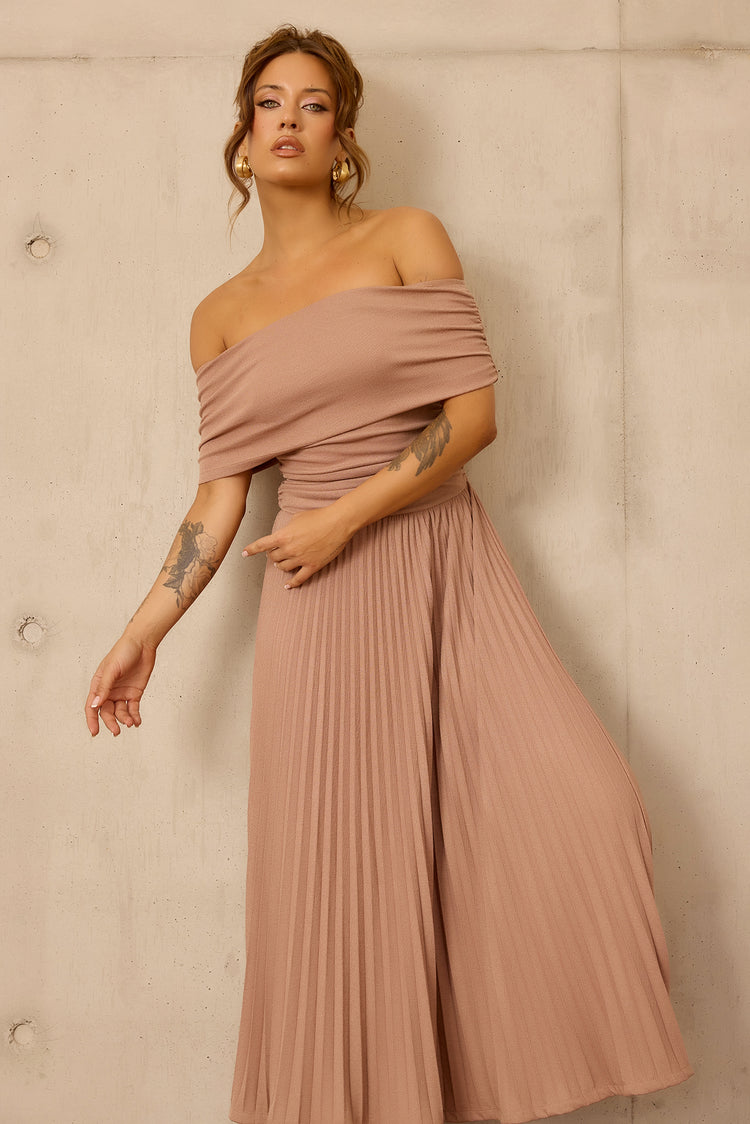 Refined Edge Jersey Maxi Dress - Mocha for women