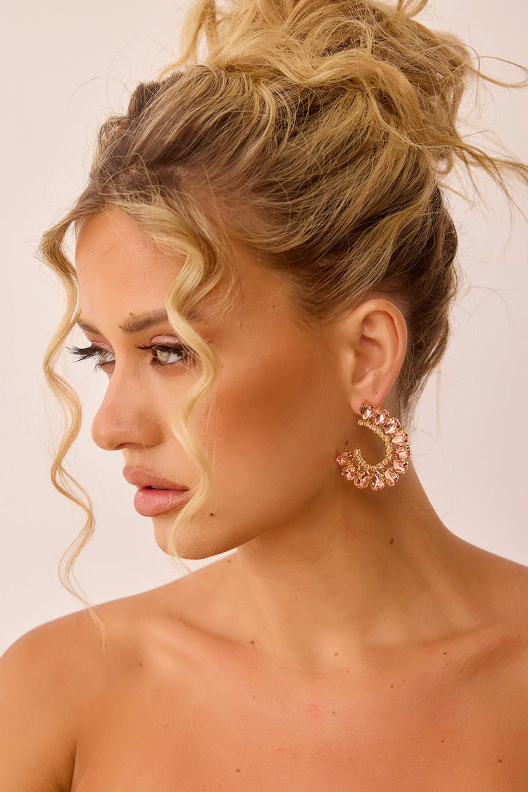 Reflective Earrings - Rose Gold for women