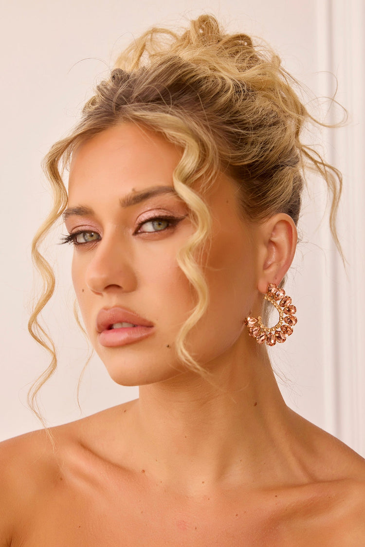 Reflective Earrings - Rose Gold for women