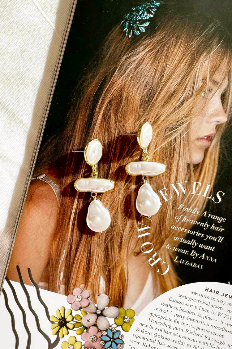 River Wind Earrings - White for women