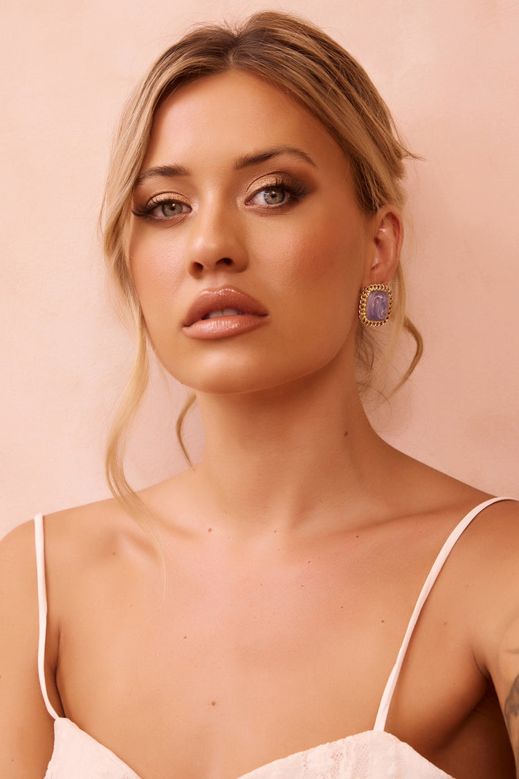 Ronny Earrings - Blue for women