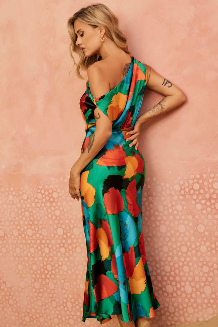 Ruby Romance Midi Dress - Aqua Multi for women