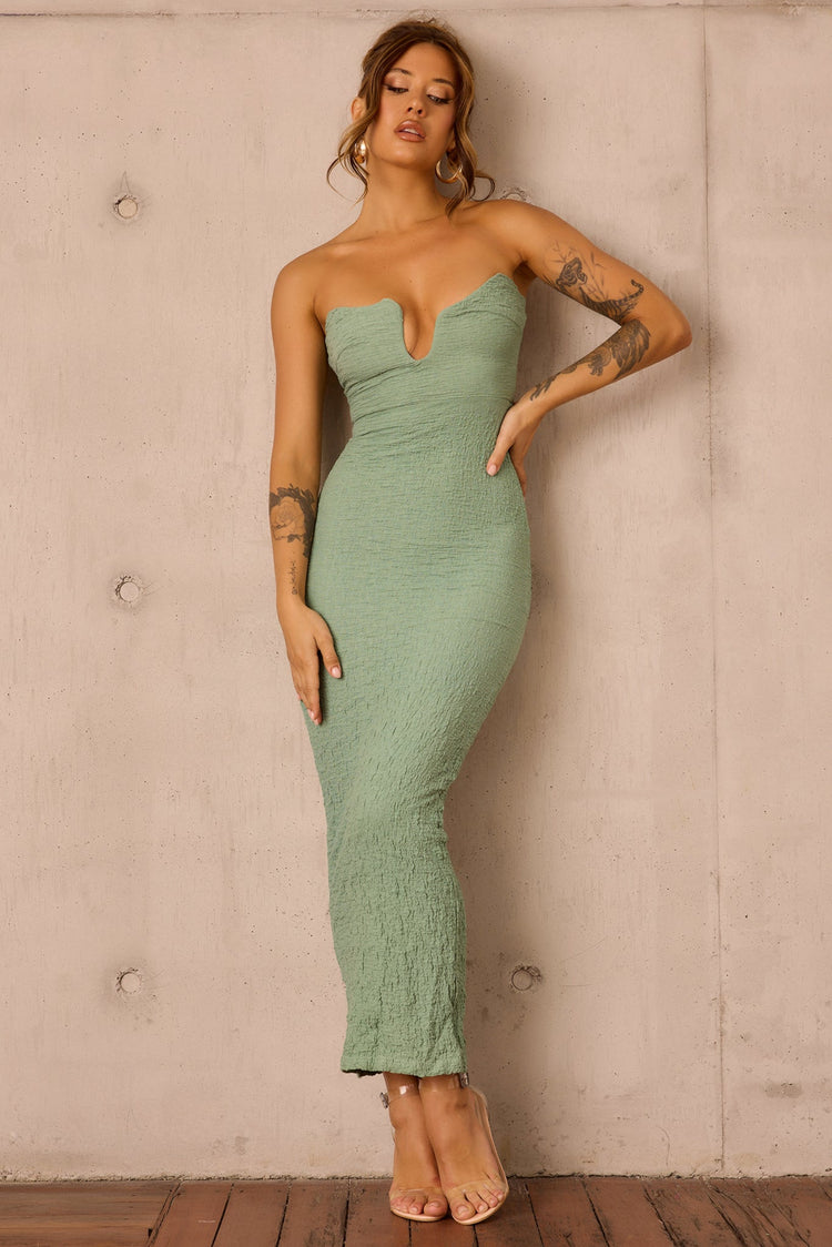 Saya Midi Dress - Sage for women