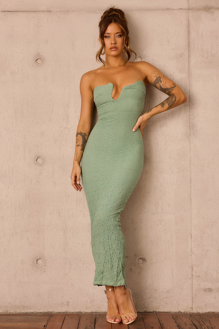Saya Midi Dress - Sage for women